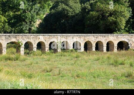 France, Var, Dracenie, Vidauban, Astros Castle, Astros canal Stock Photo