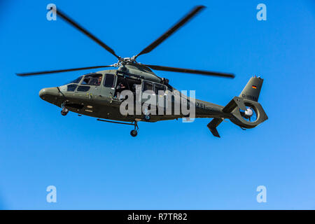 Eurocopter EC 155 helicopter of the NRW Police, for the use of special police forces, SEK, the special response units of the Stock Photo