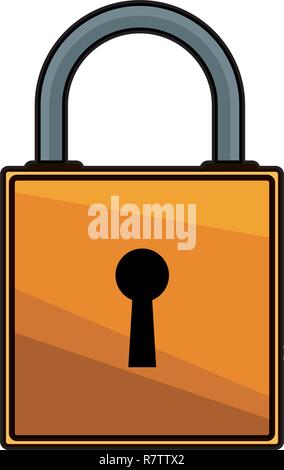 padlock safety icon Stock Vector