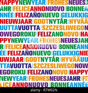 French greeting card for the New Year celebration, with Christmas decorations on a black