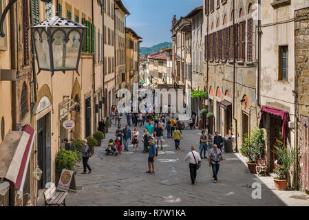 Corso Italia in Arezzo, Tuscany, Italy Stock Photo