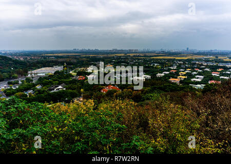 Shanghai Sheshan Mountain National Forest Park View with Urban Area Stock Photo