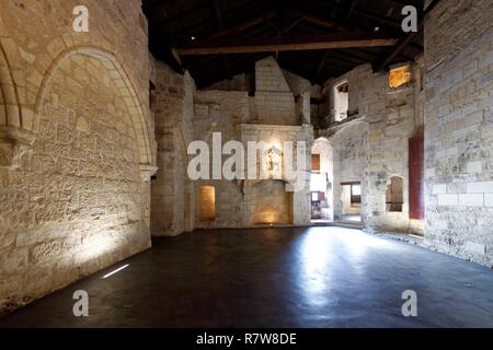 France, Charente, Cognac, Valois Castle, 15th -16th century castle where King Francois I was born, Otard Stock Photo