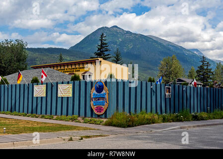 Skagway, garden, Alaska, Klondike Gold Rush National Historical Park, USA Stock Photo