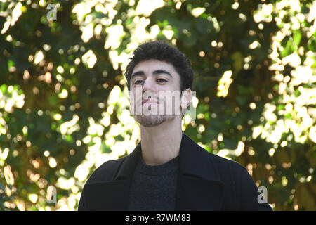 Rome, Italy. 11th December, 2018. Hotel Aldrovandi Villa Borghese - Presentation film CAPRI-REVOLUTION Edoardo Scarpetta in the role of Vincenzo Credit: Giuseppe Andidero Credit: Giuseppe Andidero/Alamy Live News Stock Photo