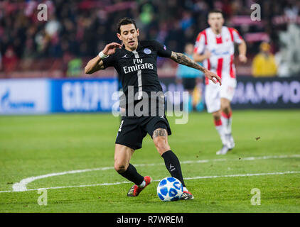 Rajko Mitic Stadium, Belgrade, Serbia. 11th Dec, 2018. 11th December 2018, Rajko Mitic Stadium, Belgrade, Serbia;  UEFA Champions League football, Red Star Belgrade versus Paris Saint-Germain; Angel Di Maria of Paris Saint-Germain in action Credit: Nikola Krstic/Alamy Live News Stock Photo