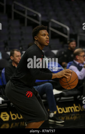 Los Angeles, CA, USA. 11th Dec, 2018. Toronto Raptors guard Kyle Lowry #7 before the Toronto Raptors vs Los Angeles Clippers at Staples Center on December 11, 2018. (Photo by Jevone Moore) Credit: csm/Alamy Live News Stock Photo