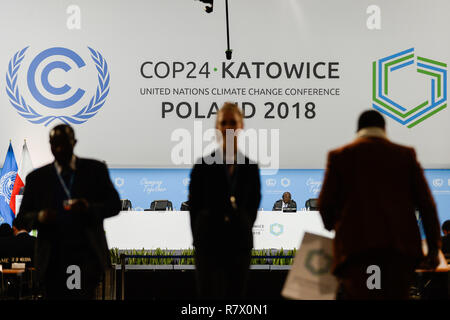 Katowice, Poland. 12th Dec, 2018. Delegates are seen walking during the second part of the high-level segment at the COP24 UN Climate Change Conference 2018 Credit: Omar Marques/SOPA Images/ZUMA Wire/Alamy Live News Stock Photo
