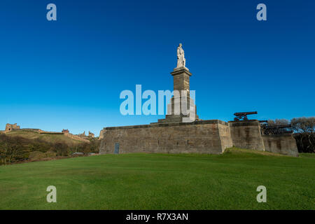 Lord Collingwood Monument, Tynemouth, UK Stock Photo