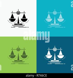 Balance. decision. justice. law. scale Icon in Thin. Regular. Bold Line and  Glyph Style. Vector illustration 12962718 Vector Art at Vecteezy