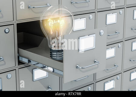 Search of ideas concept. 3D rendering Stock Photo