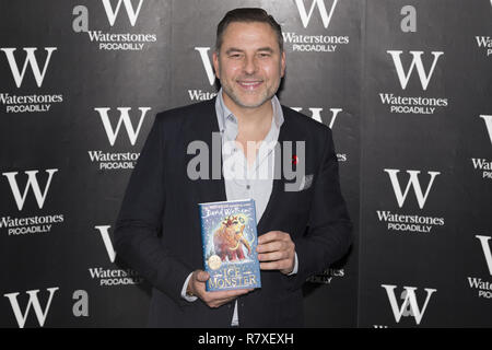 British comedian, author and Britain's Got Talent judge, David Walliams signs copies of his new children's book, 'The Ice Monster,' illustrated by Tony Ross, at Waterstones Piccadilly  Featuring: David Walliams Where: London, United Kingdom When: 10 Nov 2018 Credit: Luke Hannaford/WENN Stock Photo