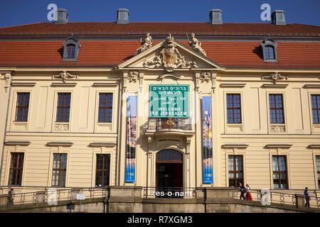 Germany, Berlin, Kreuzberg district, Jewish Museum Facade (Judisches Museum) by architect Daniel Libeskind Stock Photo