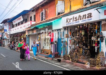 Inde, state of Kerala, Kochi (or Cochin), Mattancherry district, jewish area Stock Photo