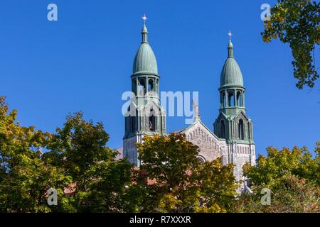 Canada, Quebec province, Montreal, Religious Heritage, Church of the Holy Angels in Lachine Stock Photo