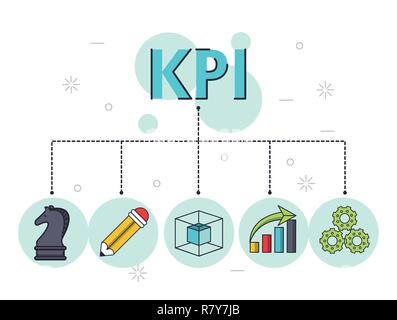 key performance indicator Stock Vector