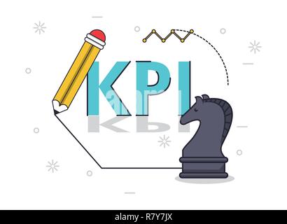 key performance indicator Stock Vector