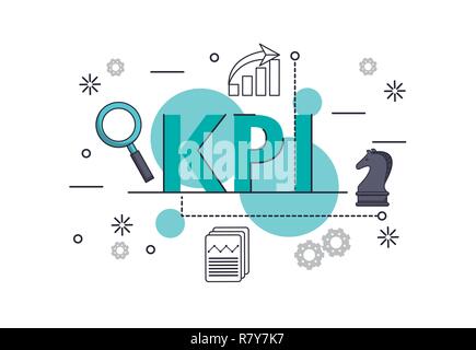 key performance indicator Stock Vector