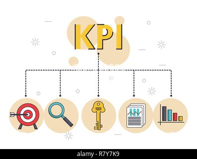 key performance indicator Stock Vector