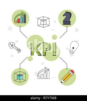 key performance indicator Stock Vector