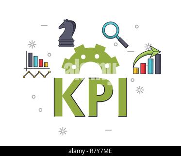 key performance indicator Stock Vector