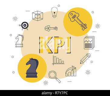 key performance indicator Stock Vector