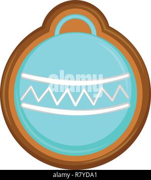 Christmas ball gingerbread Stock Vector