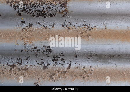 Corrugated Iron Wall Stock Photo