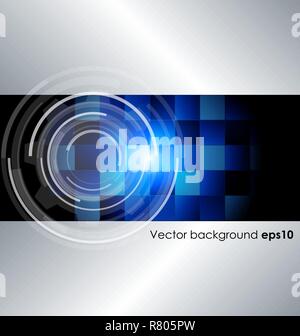 Technology lines blue colorful wave vector with background Stock Vector