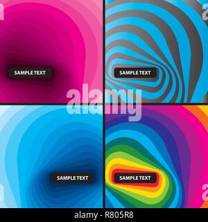 Colorful wave vector with background Stock Vector