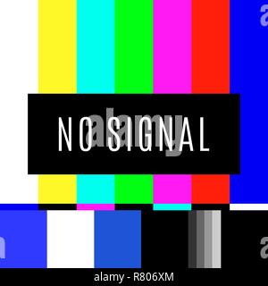 Retro no signal tv test screen pattern chart Stock Vector Image & Art ...
