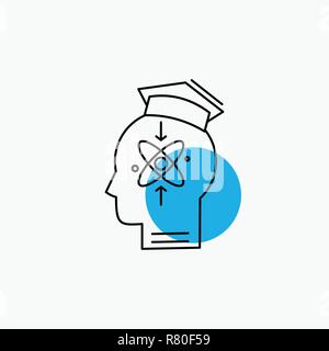 capability, head, human, knowledge, skill Icon. Line vector gray symbol ...