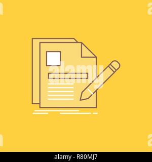 blank notebook page icon over white background, linestyle, vector  illustration Stock Vector Image & Art - Alamy