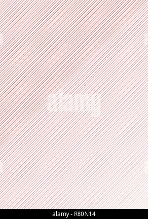 thin red diagonal stripes on white A4 vector background or template ...