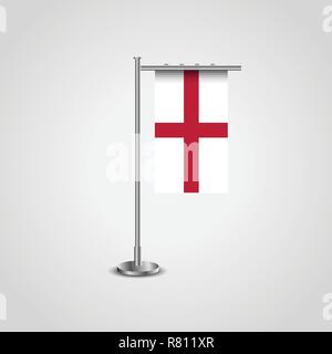 Bandera británica en el mástil Imágenes vectoriales de stock - Alamy
