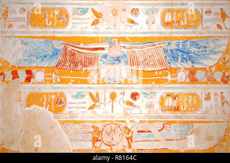 Inside the tomb of Ramses iv or Ramesses iv (KV2) in the Valley of the ...