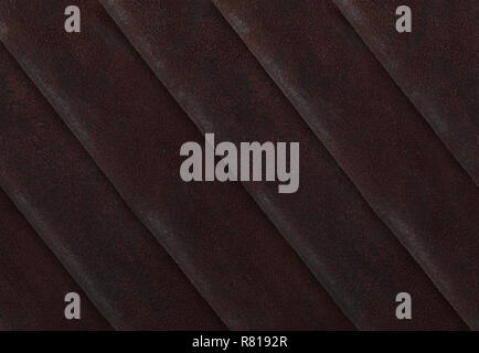 Rolls of brown leather fabric background texture Stock Photo