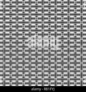Abstract op art black and white geometric pattern background, vector eps10 Stock Vector