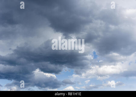 Close-up of a Big dramatic Storm Clouds. Stock Photo