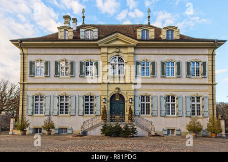 Villa Wenkenhof in Wenk Park, Riehen Dorf, Basel, Switzerland. Stock Photo