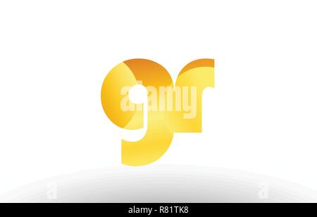 gold golden GR combination alphabet bold letter logo with dots. Joined ...