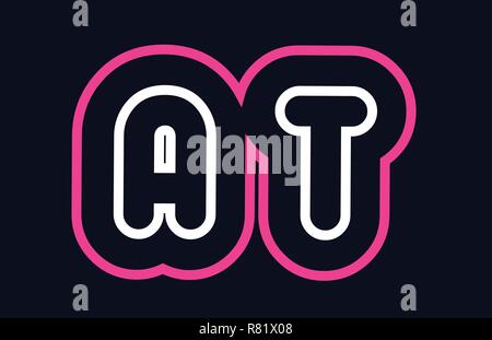 pink white blue alphabet combination letter ag a g logo design suitable ...