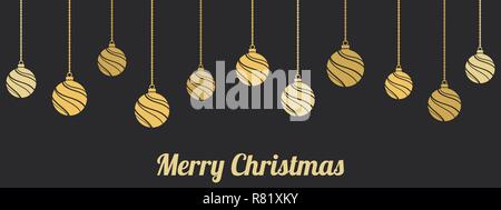 Christmas hanging ornaments. Christmas balls decorations Stock Vector