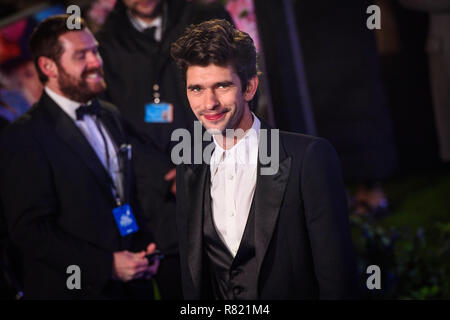 Ben Whishaw attending the European premiere of Mary Poppins Returns at the Royal Albert Hall in London. Stock Photo