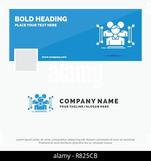 Blue Business Logo Template For Anthropometry Body Data Human