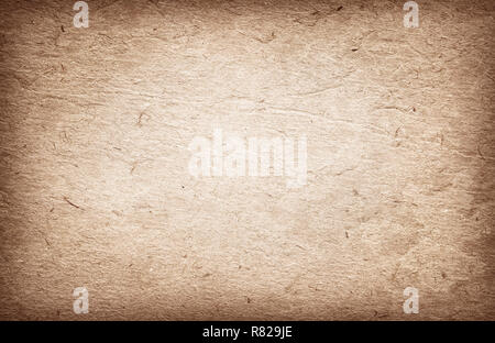 Old brown recycled vintage paper texture or background Stock Photo