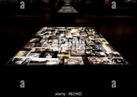 photo exhibition of photographs of the second world war dedicated to the victims of the Holocaust during the Nazi period in Germany. Yad Vashem. JERUSALEM, ISRAEL. 24 October 2018. Stock Photo