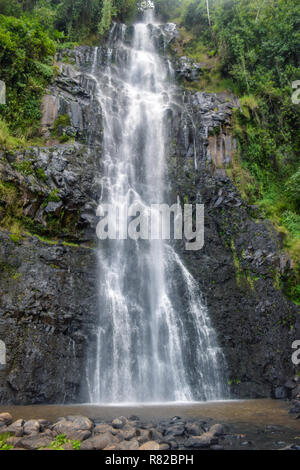 Chania River and Zaina waterfall in Nyeri County, Kenya Stock Photo