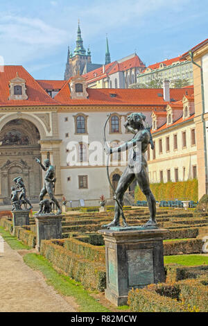 Wallenstein Palace -  Czech Senate in Prague,  Czech Republic Stock Photo