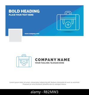 Company Name Logo Design For bag, camping, health, hiking, luggage. Blue  and red Brand Name Design with place for Tagline. Abstract Creative Logo  temp Stock Vector Image & Art - Alamy